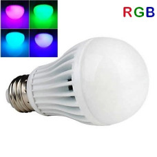 Bec LED Glob Mat E27 7.5W 220V RGB Telecomanda